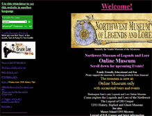 Tablet Screenshot of nwlegendsmuseum.com